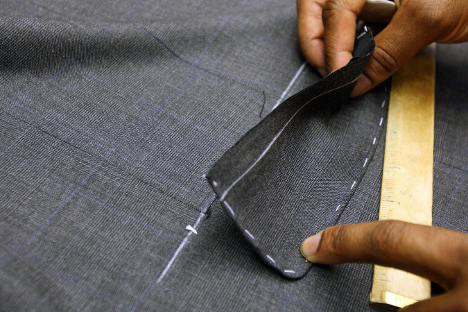 Bespoke tailoring process